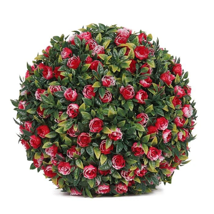 Artificial Multicipital Red Roses Ball